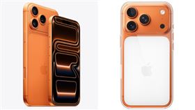 iPhone 17 Pro特殊色搭透明保護殼，慘遭果粉吐槽。（合成圖／翻攝自蘋果官網）