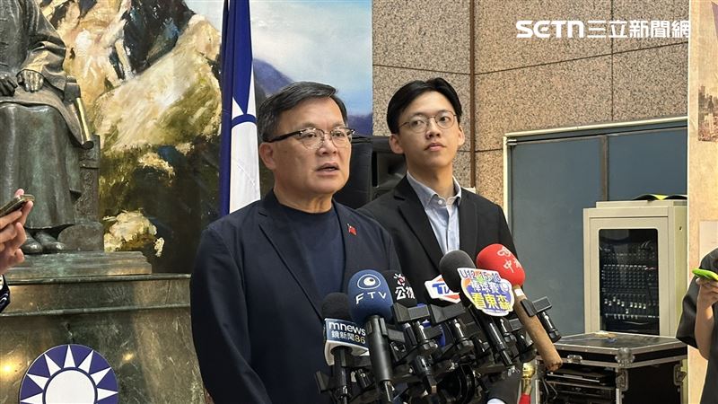 外傳國民黨內形成「朱郝趙聯盟」,林寬裕駁斥,這些說法都是子虛烏有。(圖/記者詹宜庭攝影)
