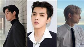 金秀賢、吳亦凡、坂口健太郎。