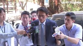 黃國昌出席活動，對媒體堵訪追問都沒有回應。（圖／翻攝畫面）