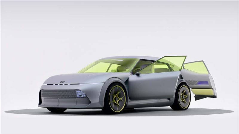 現代汽車Concept Three融入勞斯萊斯對開門的經典設計。（翻攝Hyundai網站）