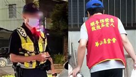 社工助警專生父葬禮全額費用，４年後吃宵夜被盯上，竟是受助少年成交警當街認恩人。（圖／翻攝陳鵬翔脆、陳鵬翔提供、資料照）