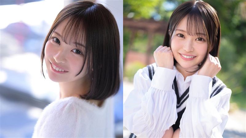 堀北桃愛打進「日本最可愛的學生」決賽，因為喜歡男人、喜歡濃厚的接吻，所以出道成為AV女優。（圖／翻攝自Ｘ）