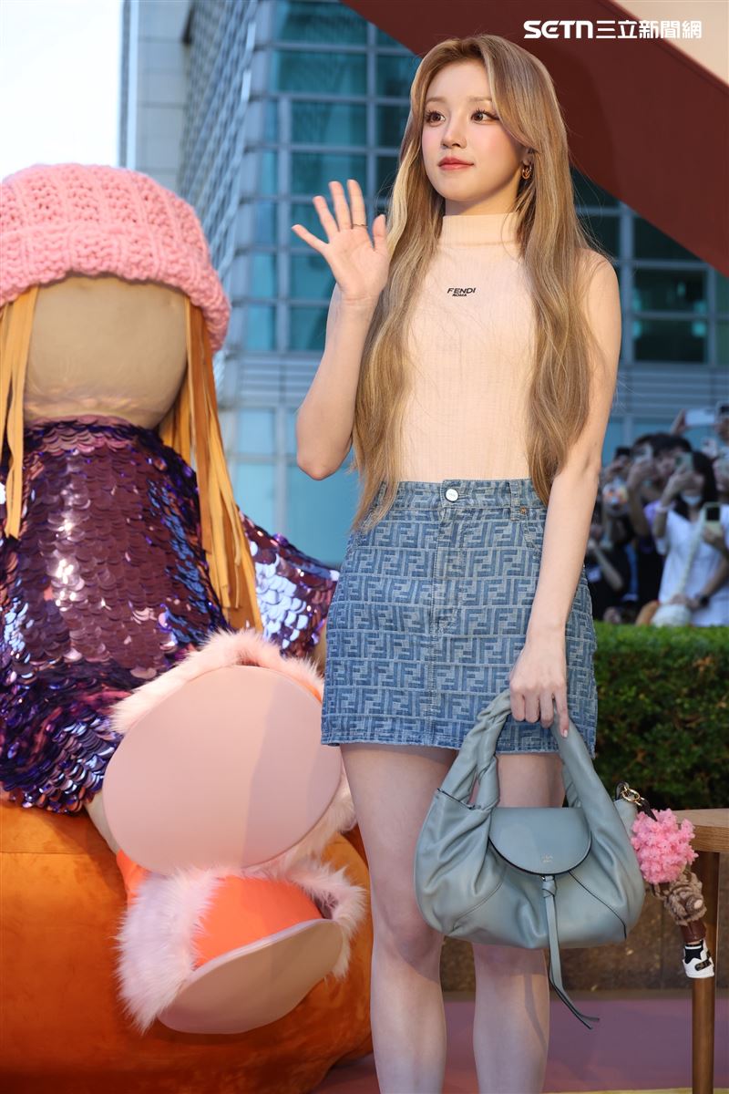 I-DLE 雨琦快閃來台。（圖／記者鄭孟晃攝影）