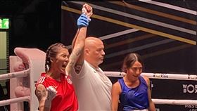 台灣拳擊女將黃筱雯在WB首屆世錦賽擊敗對手闖進4強，確定至少銅牌起跳。（圖／拳擊協會提供） 