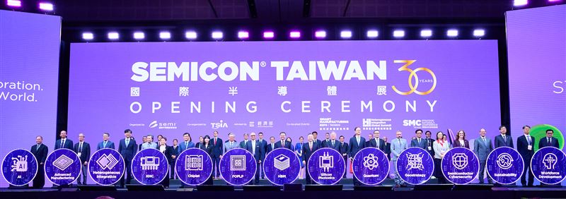 SEMICON Taiwan 2025國際半導體展行政院長卓榮泰出席。（圖／SEMI提供）