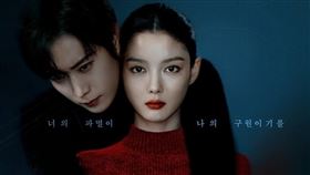 《親愛的X》海報立刻改為男主角金永大與女主角金裕貞的主視覺海報。（圖／翻攝自IG @tving.official）