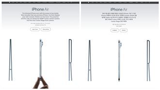 各國iPhone Air宣傳照 只有韓國沒捏手指