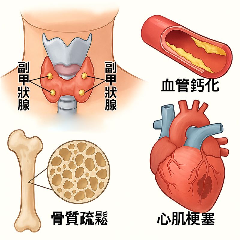 一名55歲洗腎患者全身骨痛、皮膚奇癢難耐，經檢查確診副甲狀腺功能亢進，接受手術後，症狀獲改善。（圖／衛福部彰化醫院提供）