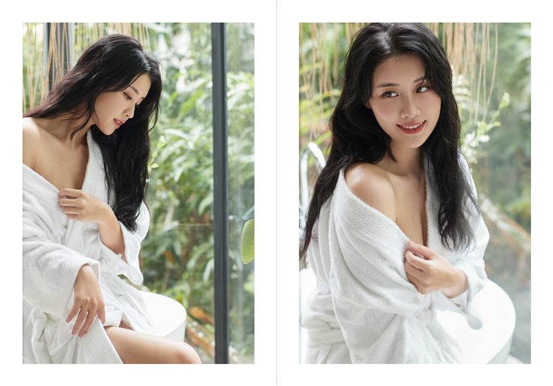 《角頭》女主角林真亦推出第二本全新寫真書《亦如初見：YUNA林真亦寫真》。（圖／時報出版提供）
