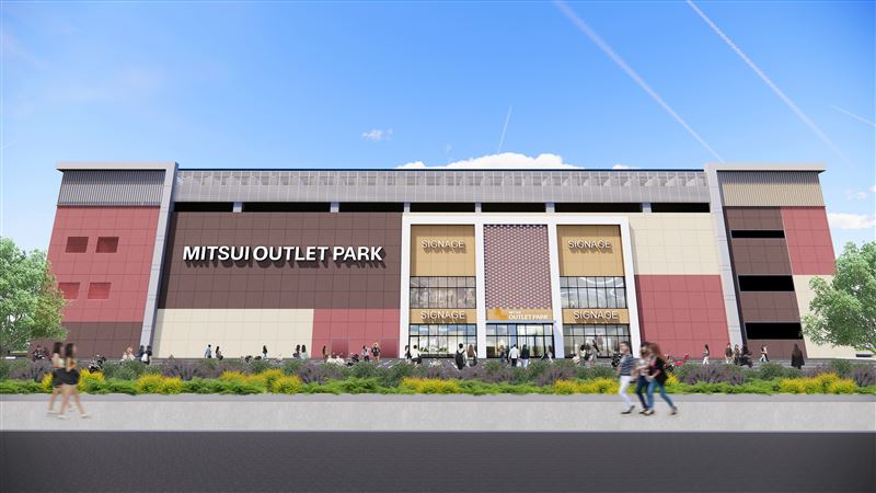 MITSUI OUTLET PARK 台南二期擴建工程將於明年春天完工。(圖/三井不動產集團提供)