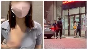 台灣臀后10日晚間到案說明，與前夫劉男被依《公然猥褻罪》送辦。（圖／民眾提供）