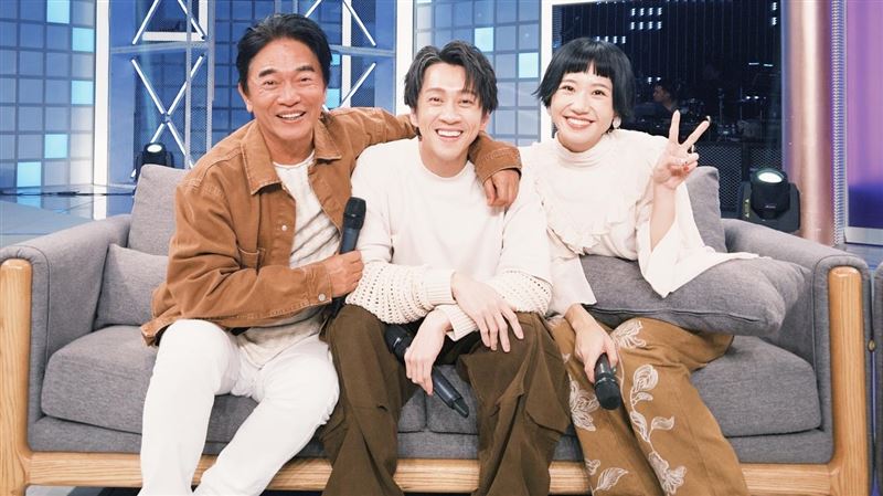 Lulu（右起）、吳宗憲、陳漢典入圍金鐘獎。 （圖／翻攝自綜藝大熱門臉書）