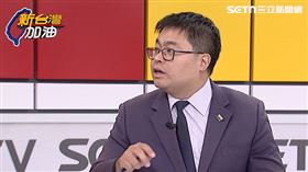 黃帝穎說，錢一下流到私人公司，一下從私人公司，這個荒謬性是黃國昌從頭到尾都不敢講的。（圖／新台灣加油）