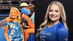 拉肯。（翻攝自UK Athletics、臉書Abby Blabby- True Crime & News）