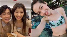 LuLu穿比基尼遭網友笑虧是背面，她後來霸氣喊︰「反正以後生完小孩誰大誰小都還不知道勒～哼哼！」（圖／翻攝自LuLu臉書）