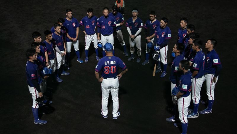 台灣隊在U18世界盃超級循環賽，首戰不敵韓國隊。（圖／中華棒協提供）
