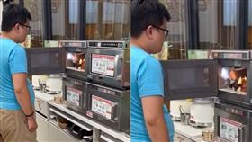 新竹縣,竹北,新竹,微波爐,便當,微波,店員,顧客,網友,木炭,便當盒圖片描述。（圖／翻攝自「竹北人有事嗎？」臉書）