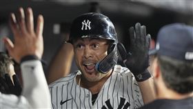 史坦頓（Giancarlo Stanton）12日掃出本季第20轟。（圖／美聯社／達志影像）