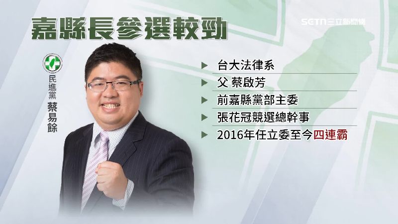 蔡易餘爸爸是蔡啟芳立委三連霸