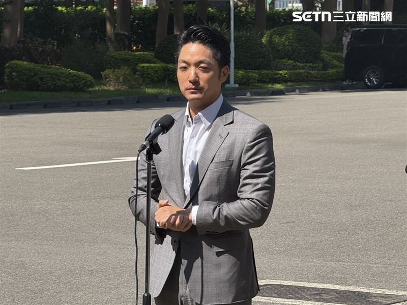 行政院邀請地方首長商討《財劃法》，台北市長蔣萬安會前發表談話。（圖／記者劉秀敏攝影）