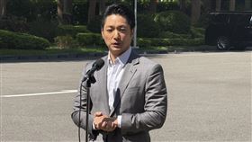 行政院邀請地方首長商討《財劃法》，台北市長蔣萬安會前發表談話。（圖／記者劉秀敏攝影）