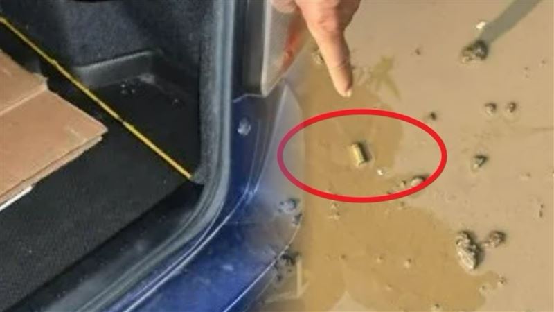 嘉義縣水上鄉一處工地日前發生槍擊案，蔡姓男子朝對方車輛開槍後逃逸。（圖／翻攝畫面）