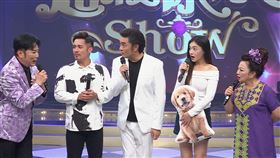 陽帆（左起）、范逸臣、李㼈、李紫嫣、白冰冰一起大合照。（圖／民視提供）