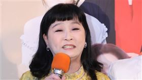 馬妞現場受訪。（圖／記者鄭孟晃攝影）