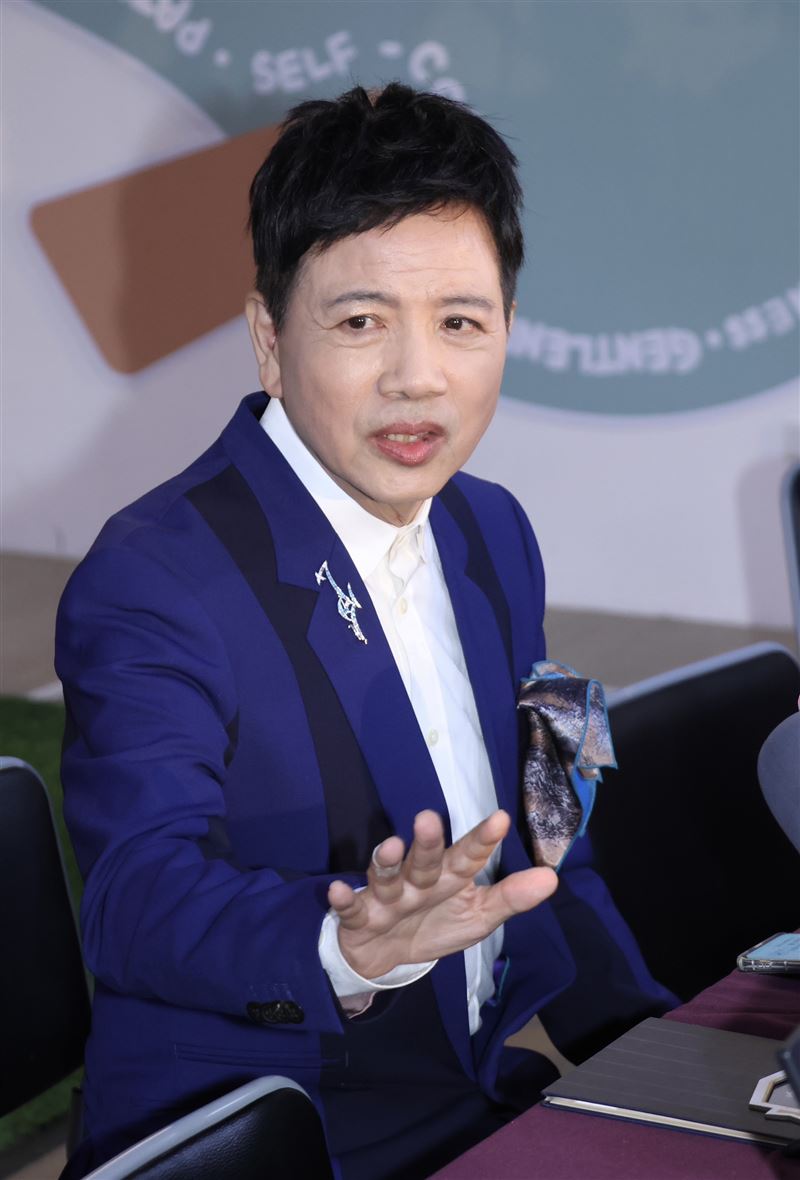 陳凱倫談抗癌病況。（圖／記者鄭孟晃攝影）