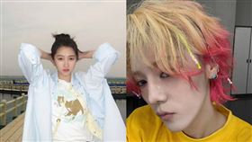 關曉彤（左）屢傳跟鹿晗分手。（圖／翻攝自微博）