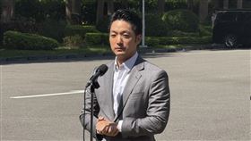 行政院邀請地方首長商討《財劃法》，台北市長蔣萬安會前發表談話。（圖／記者劉秀敏攝影）