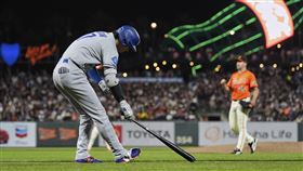 大谷翔平連2打席獲得敬遠保送。（圖／美聯社／達志影像）