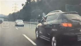 國道,行車糾紛,國3,逼車,亮槍,開槍,竹山（圖／翻攝自黑色豪門企業）