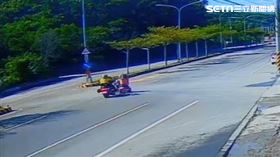 鬼切,阿嬤,醫療電動車,紅牌重機,車禍,死亡,苗栗,台1線（圖／翻攝畫面）