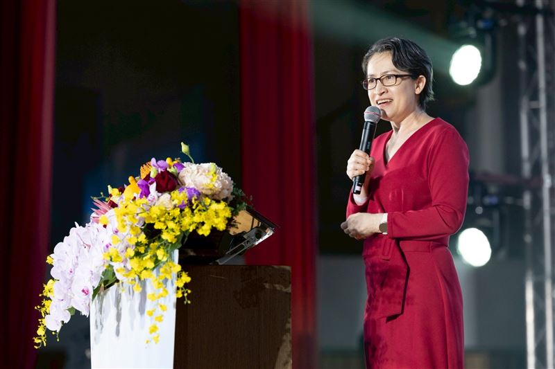 副總統蕭美琴13日出席「國際青年商會中華民國總會『2025年全國年會』開幕典禮」（圖／總統府提供）