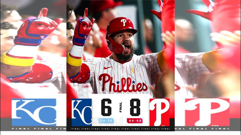 舒瓦伯（Kyle Schwarber）14日掃出本季第51轟。（圖／翻攝自MLB X）