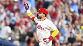 舒瓦伯（Kyle Schwarber）14日掃出本季第51轟。（圖／美聯社／達志影像）