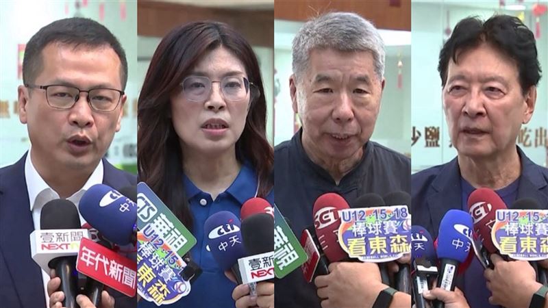 國民黨主席選舉競爭激烈。（組合圖／翻攝畫面）