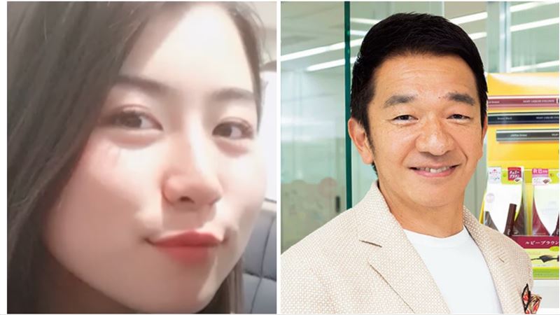 日本知名化妝品公司D-UP社長（右）霸凌新進女員工（左），害女方罹患憂鬱症輕生。（圖／翻攝自X）