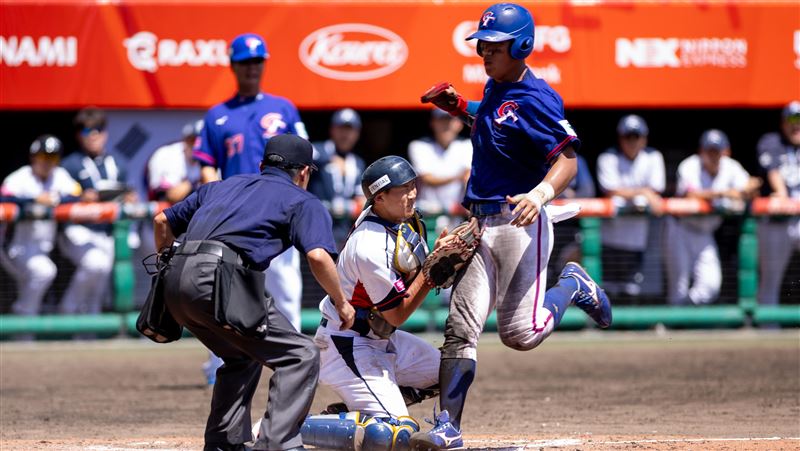 U18本壘衝撞成為爭議判決。（圖／棒協提供）