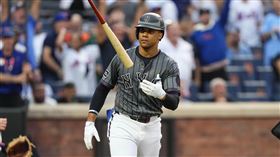 索托（Juan Soto）14日敲出本季第40轟。（圖／美聯社／達志影像）