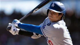 大谷翔平15日6次打擊僅敲出1支安打。（圖／路透社／達志影像）