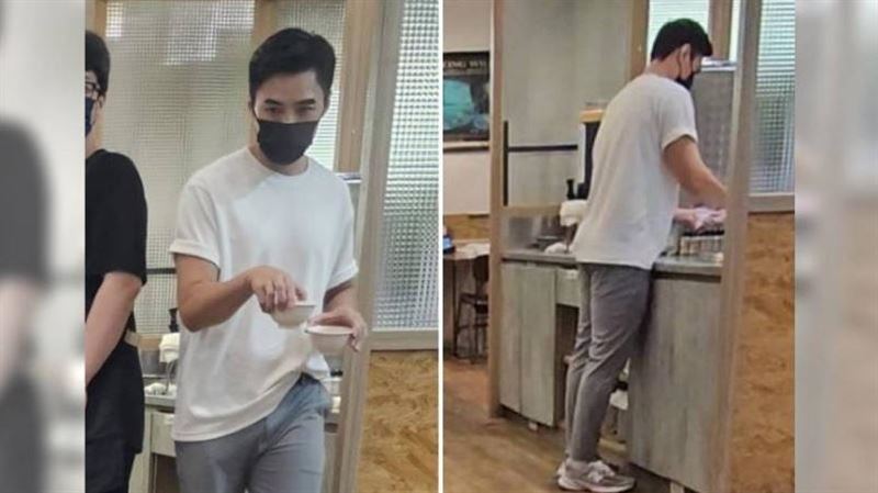 是元介現蹤東區　與老婆吃飯「公私不分」