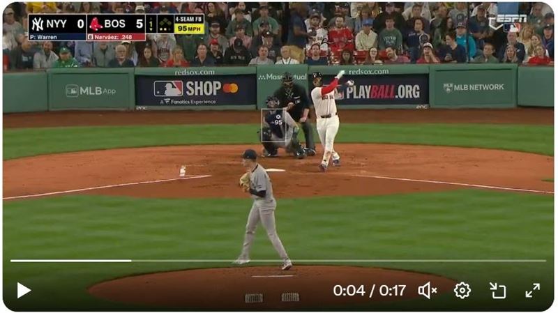 紅襪15日首局狂掃6分。（圖／翻攝自紅襪 X）