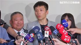李洋出席「立法院女子運動外交促進會簽署《布萊頓暨赫爾辛基女性與運動宣言》」記者會。（圖／翻攝畫面）