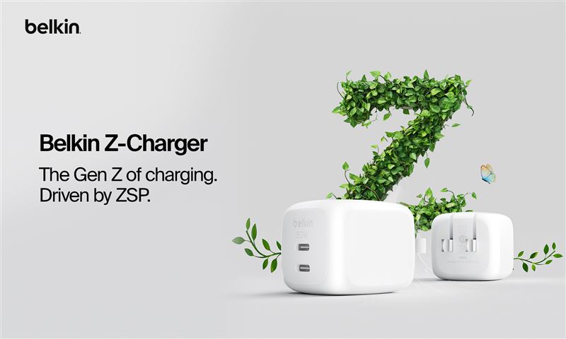 Belkin Z-Charger GaN雙孔快速充電器。（圖／品牌業者提供）