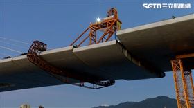 淡江大橋,合龍。（圖／三立新聞）