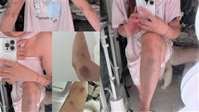 劉力穎拒絕韓國男生搭訕被打了一巴掌，後來嘲諷對方雞雞那麼小，又再被打了一巴掌。（圖／翻攝自劉力穎Threads）

