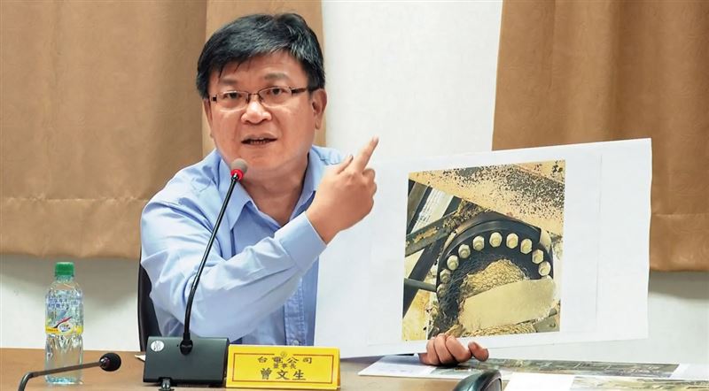 台電董事長曾文生指出火災是法蘭（flange）漏氣惹禍。（圖／鏡週刊提供）